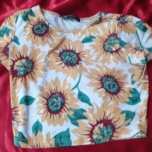 Sunflower crop top